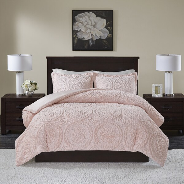 Madison Park Nova Embroidered Medallion Ultra Plush Comforter 3-Piece Set (2-Color Option)