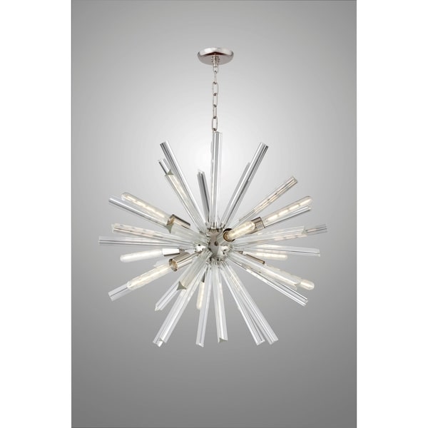 Y Decor 9 Light Sputnik Chandelier In Polished Nickel Finish Y Decor 9 Light Sputnik Chandelier In Polished Nickel Finish