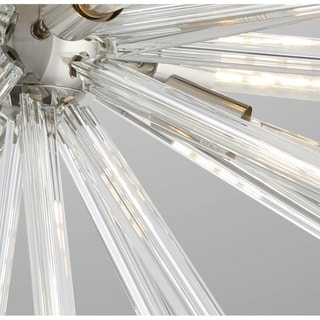 Y-Decor 9 Light Sputnik Chandelier in Polished Nickel Finish - Chandeliers For Bedrooms by Overstock.com