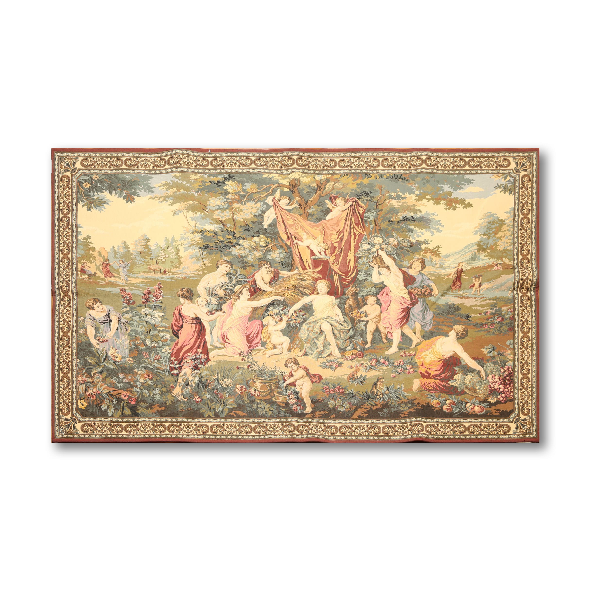 French Country Style Tapestry Hand Woven Pure Wool Tapestry Hand Woven Pure Wool