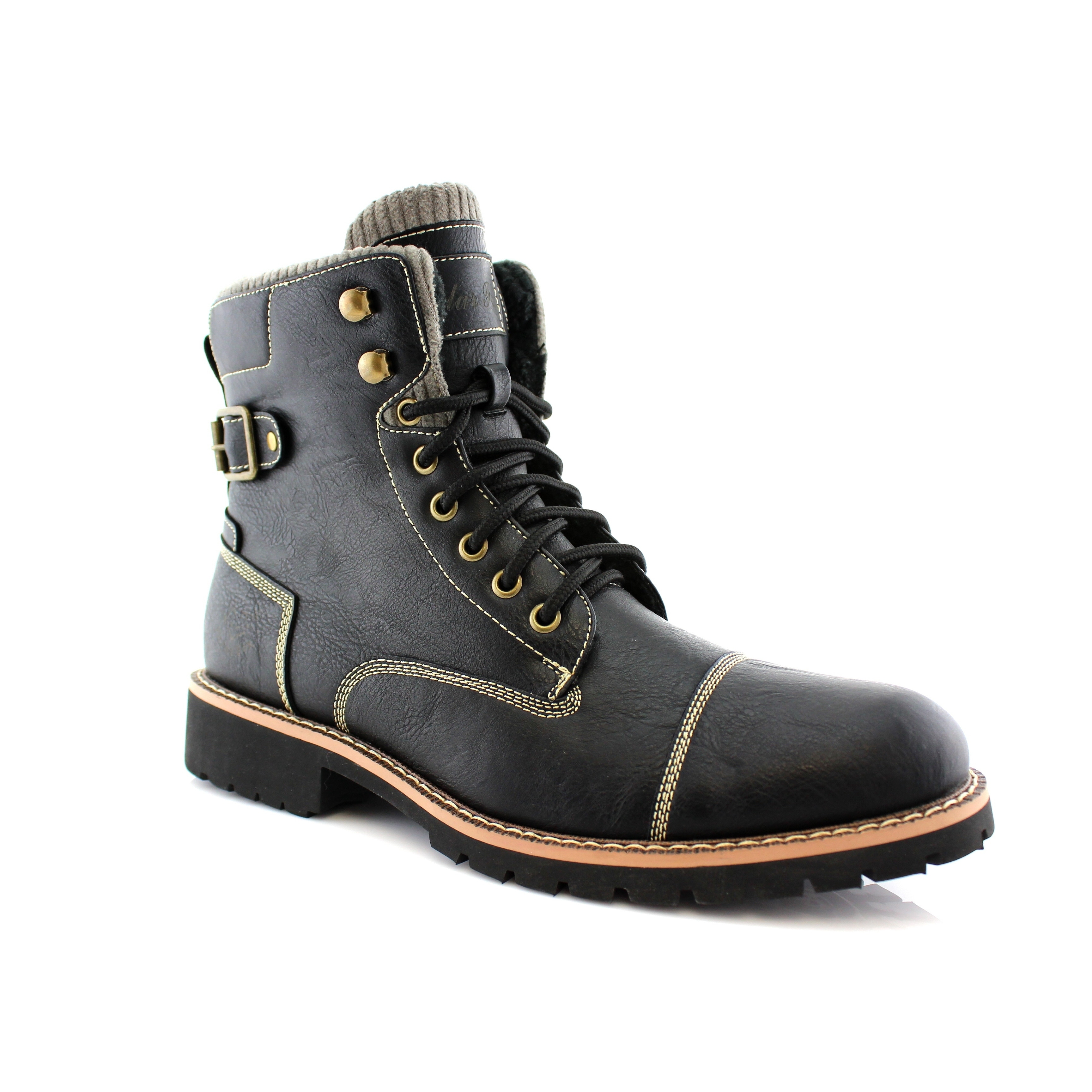 mens casual combat boots