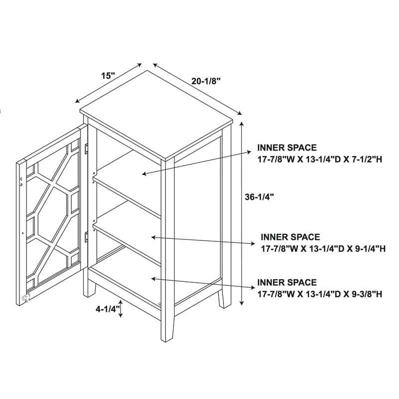 Drake White Small Cabinet