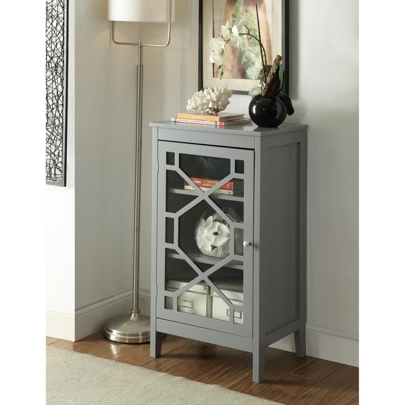 Linon Drake Grey Small Cabinet
