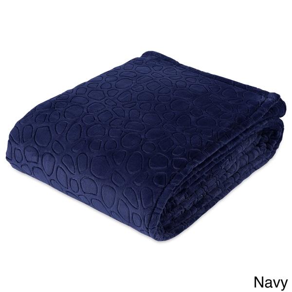 Berkshire Blanket PrimaLush Embossed River Stones Bed Blanket