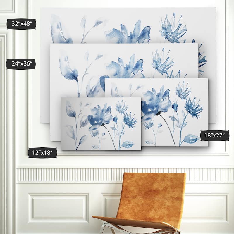 Translucent Blues II - Gallery Wrapped Canvas