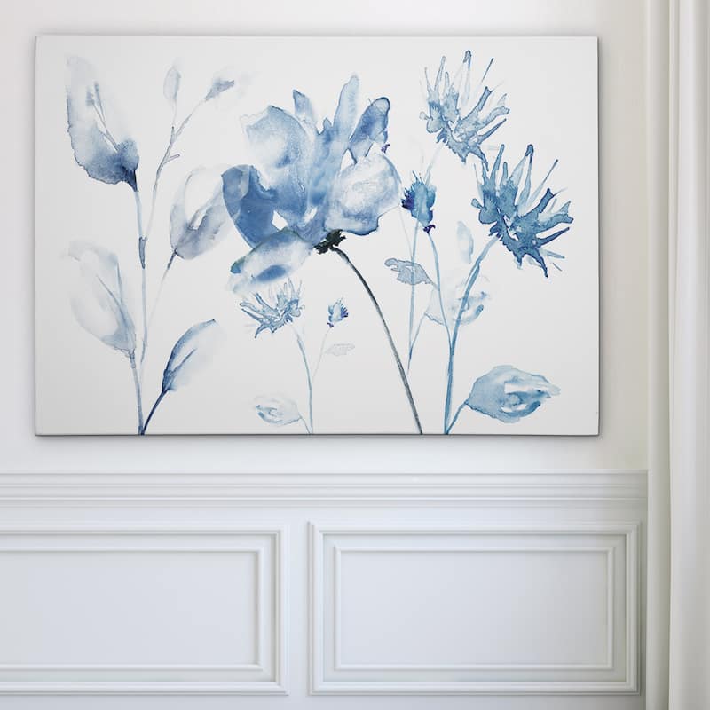 Translucent Blues II - Gallery Wrapped Canvas