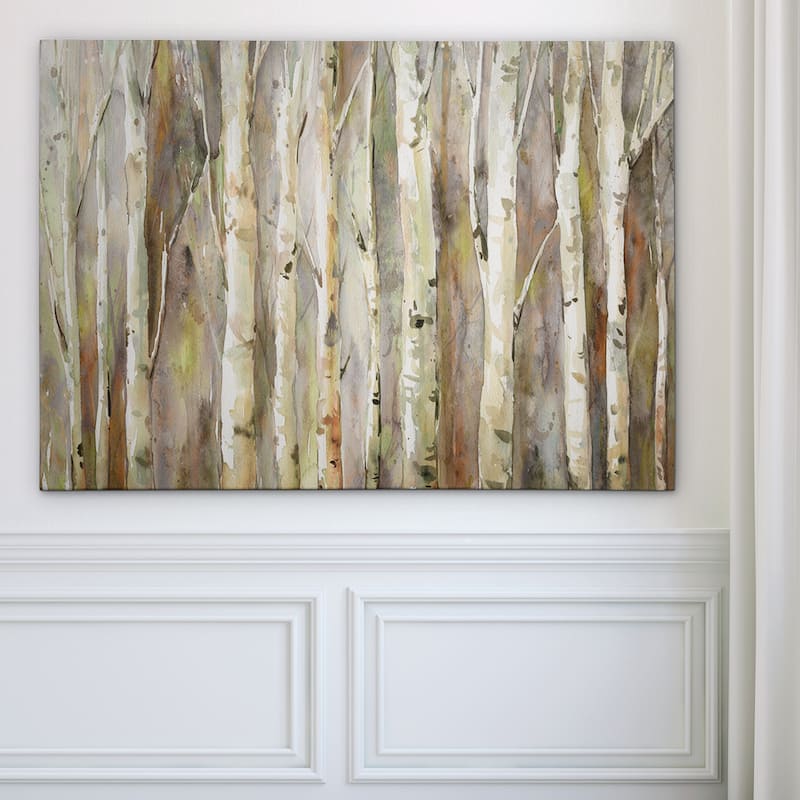 Birch Path - Gallery Wrapped Canvas