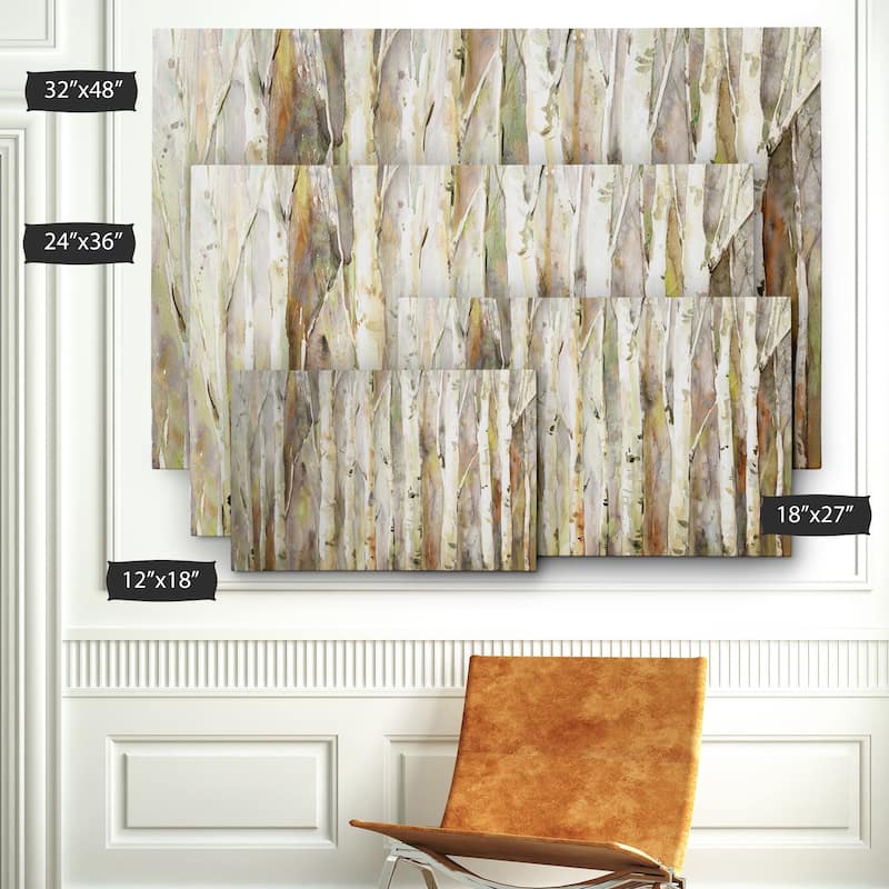 Birch Path - Gallery Wrapped Canvas