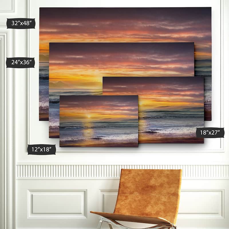 Sundown Descanso Beach - Gallery Wrapped Canvas