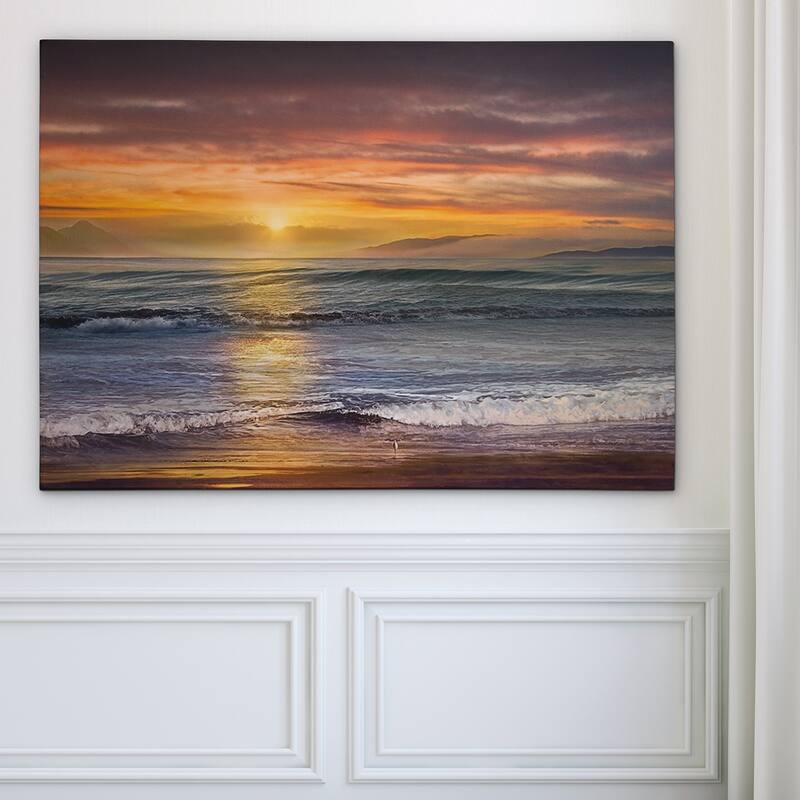 Sundown Descanso Beach - Gallery Wrapped Canvas