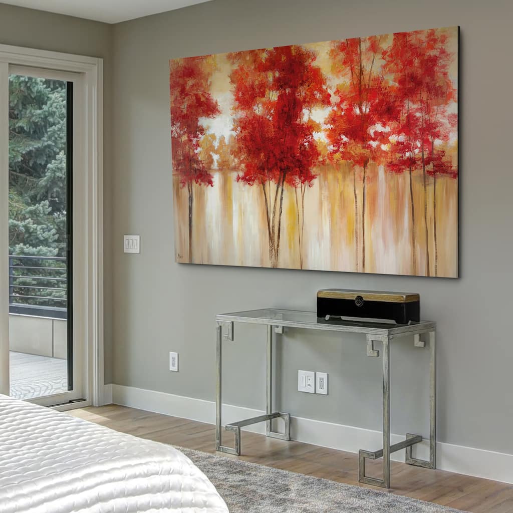 Red Trees - Gallery Wrapped Canvas