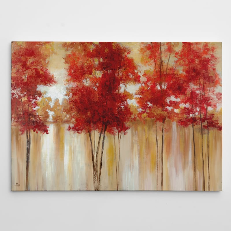 Red Trees - Gallery Wrapped Canvas