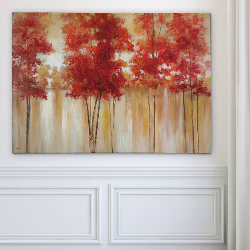 Red Trees - Gallery Wrapped Canvas