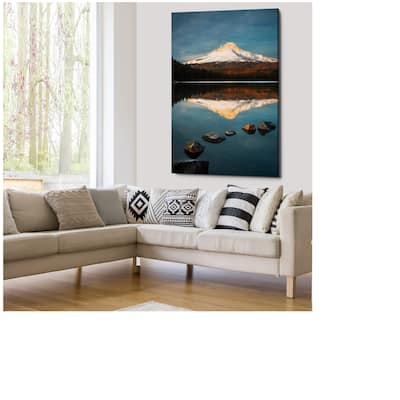 Trillium Lake Sunset - Gallery Wrapped Canvas