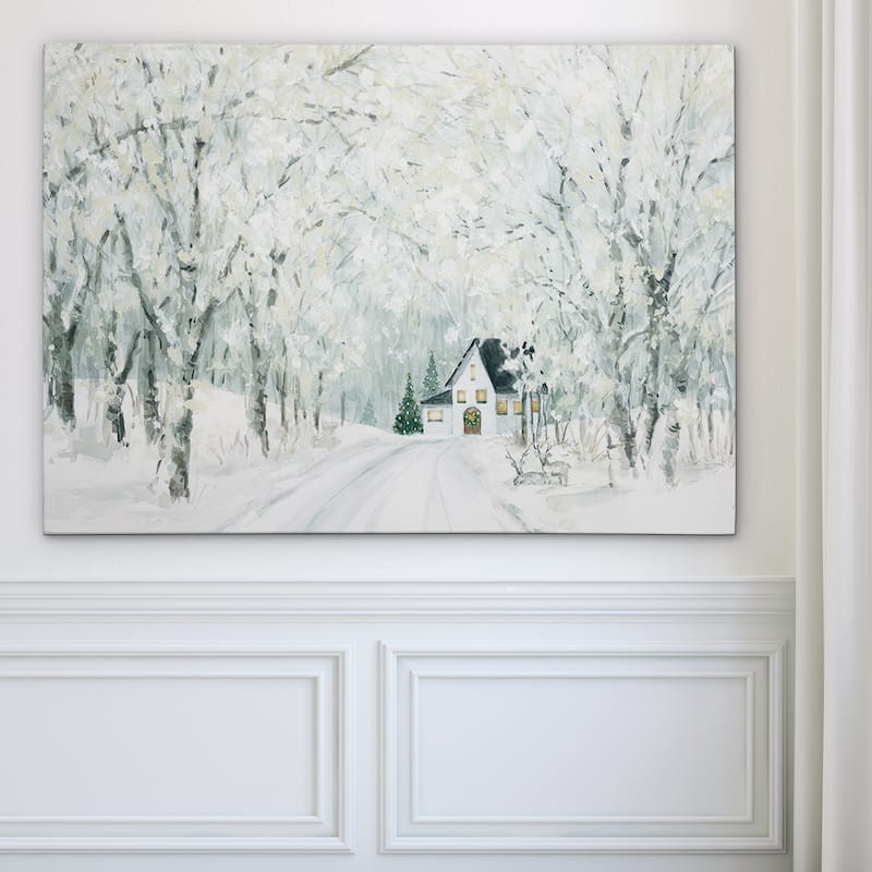 Christmas Lane - Gallery Wrapped Canvas