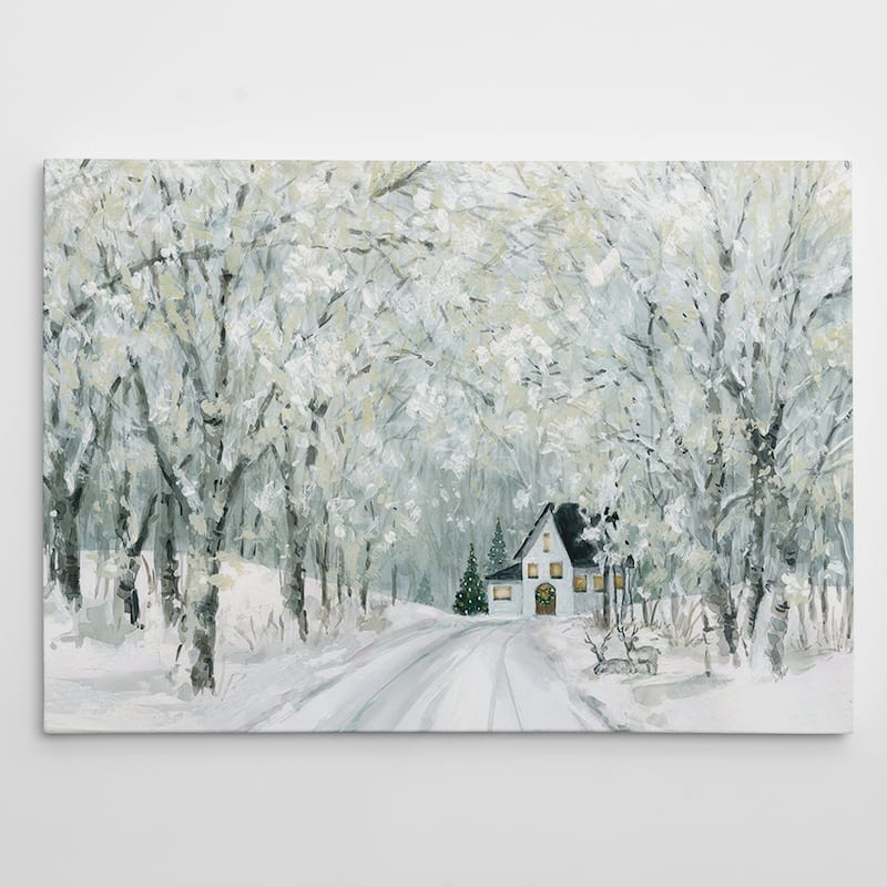 Christmas Lane - Gallery Wrapped Canvas