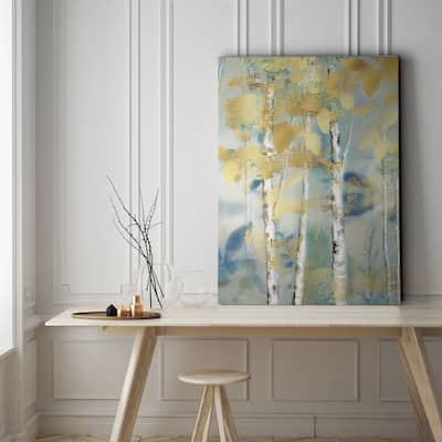 Gilded Forest Detail I - Gallery Wrapped Canvas