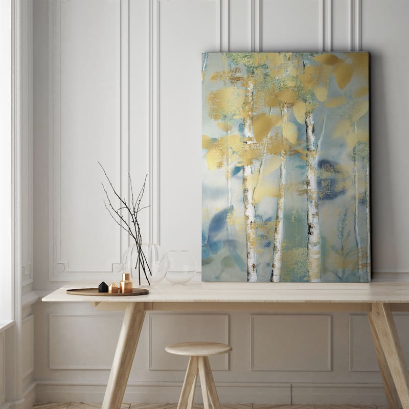 Gilded Forest Detail I - Gallery Wrapped Canvas