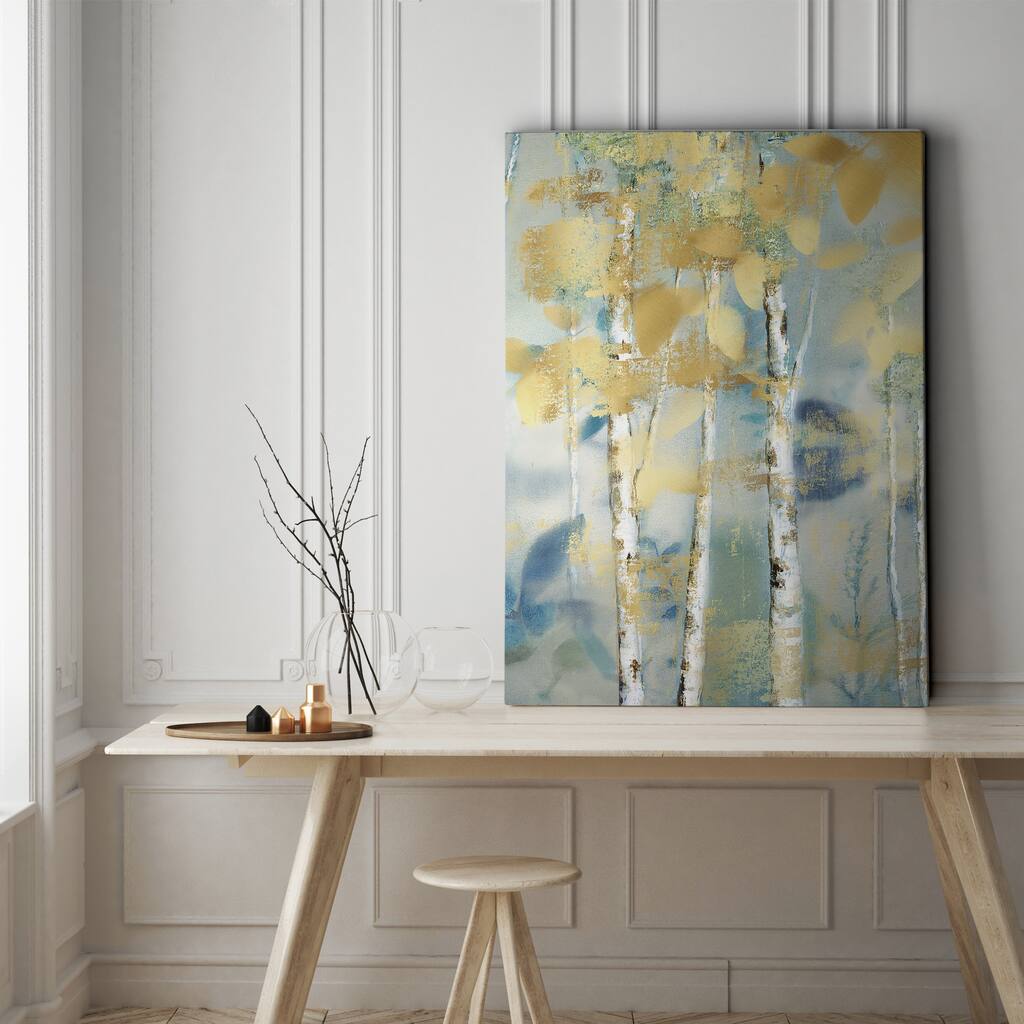 Gilded Forest Detail I - Gallery Wrapped Canvas
