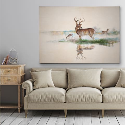 Misty Deer - Gallery Wrapped Canvas