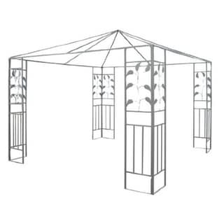 Outsunny 10' x 10' Steel Gazebo Frame Leaf Design