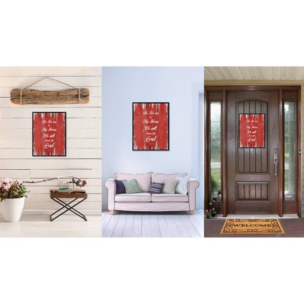 Shop As For Me My House We Will Serve The Lord Saying Canvas