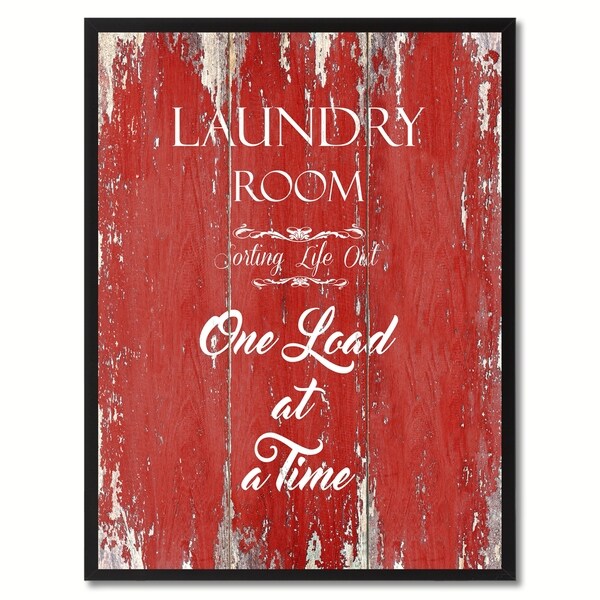 Shop Laundry Room Sorting Life Out Saying Canvas Print
