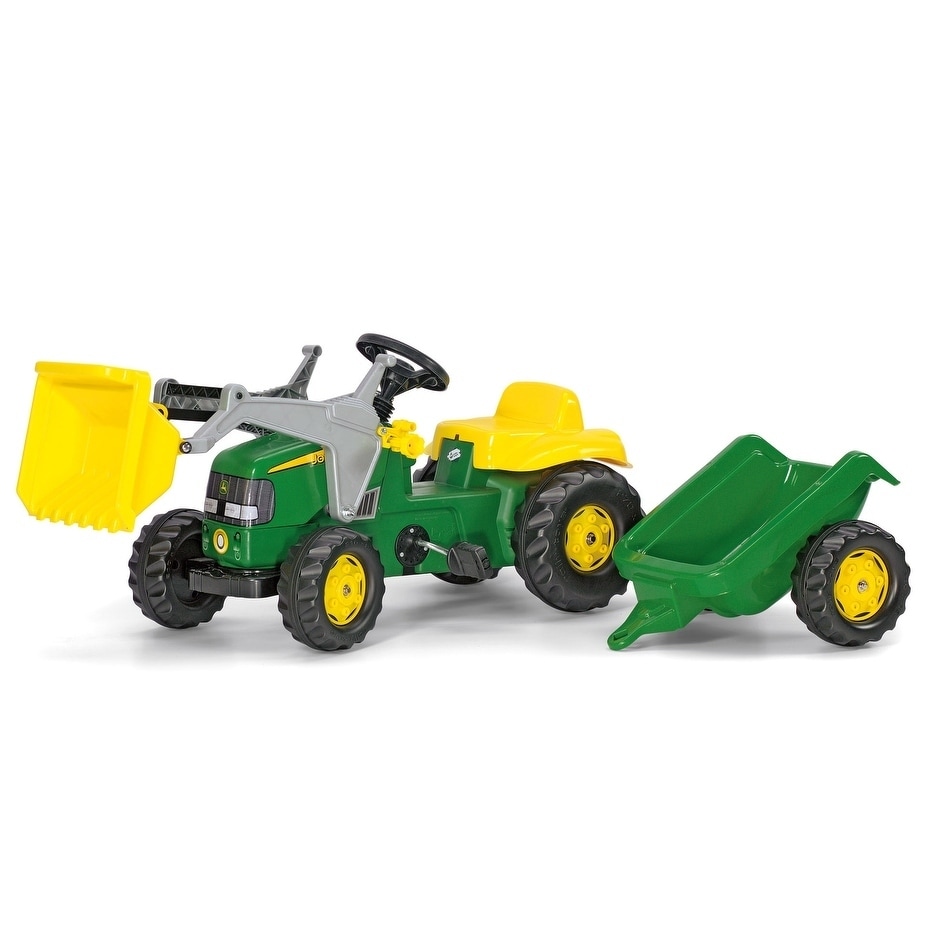 kids ride on tractor with trailer