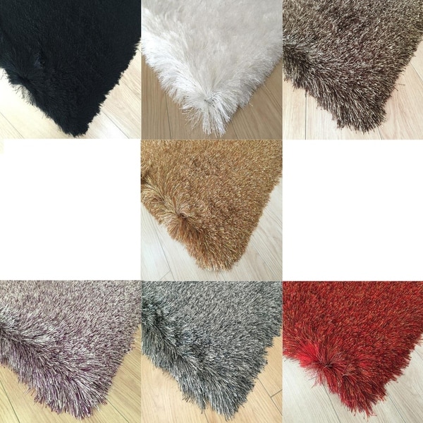 Authentic Luxurious Shag Rugs with 3-Inch Thickness Hand Tufted - 5' x 7'