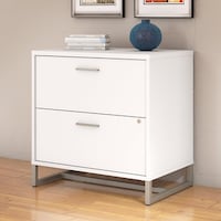 Gilbert File Cabinet White Lacquer Free Shipping Today Office By Kathy Ireland Method Lateral File Cabinet Embled