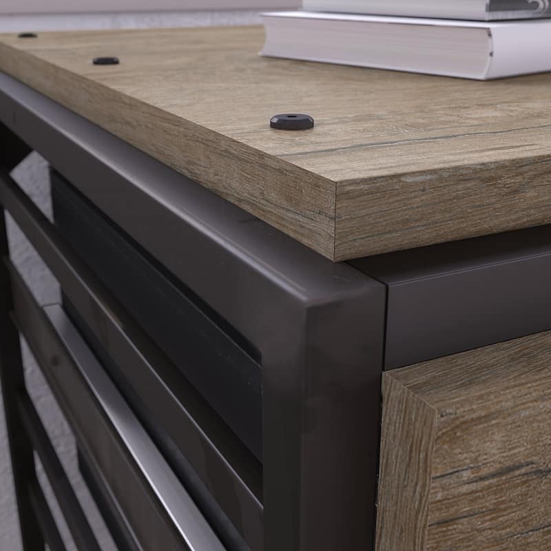 Lateral File Cabinet in Rustic Grey