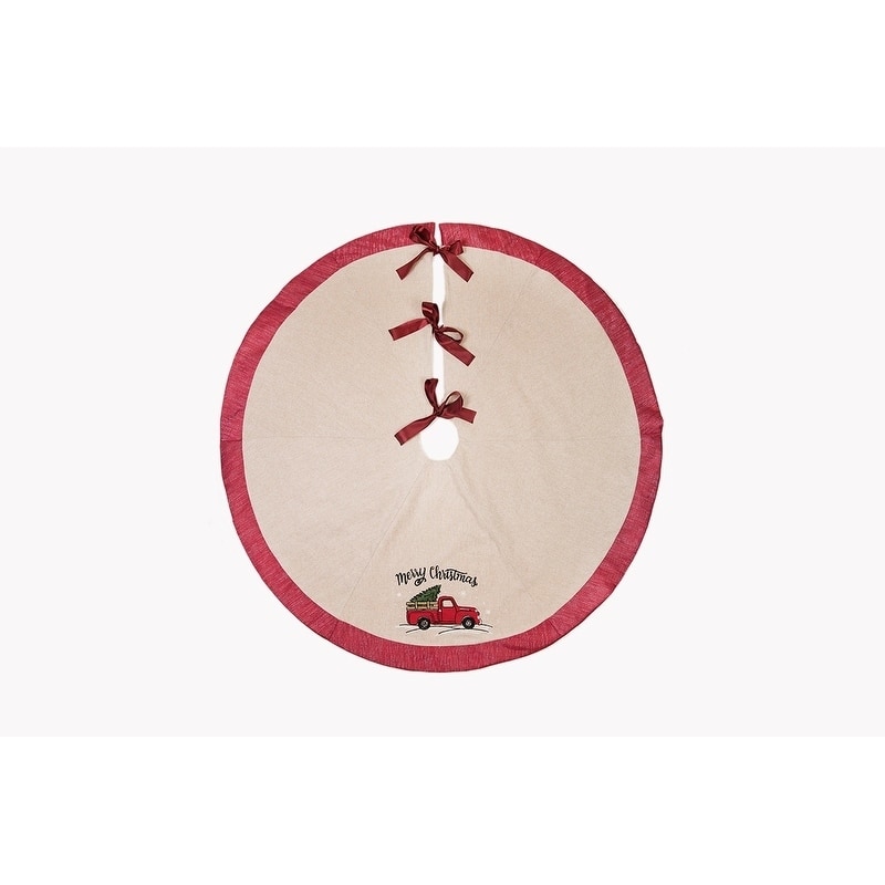 Christmas Truck Christmas Tree Skirt, 56-Inch Round