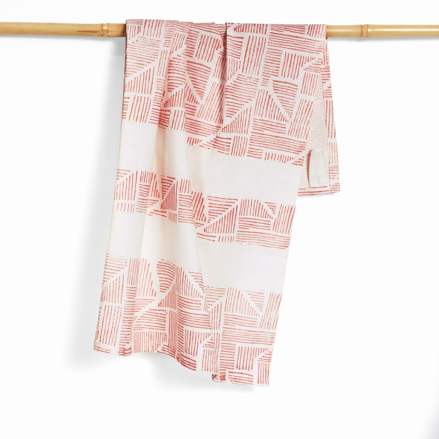 Shop Handmade Leni Organic Cotton Hand Block Printed Kitchen Towel