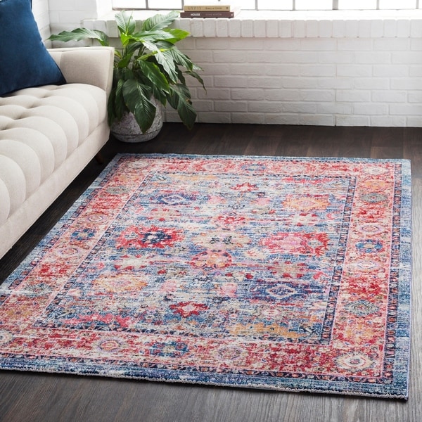 Classic Vintage Oriental Red Area Rug - 9' x 13'