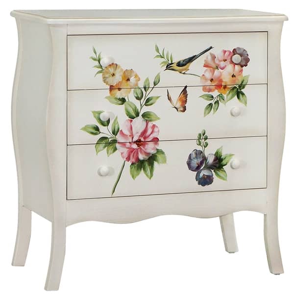 Shop Floral Gardens Hand Painted Chest Free Shipping Today