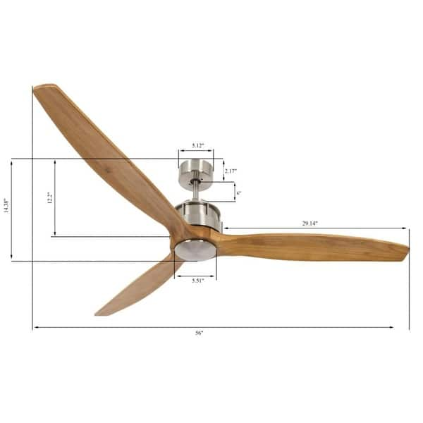 Shop Lucci Air Akmani 60 Inch Dc Ceiling Fan Free Shipping