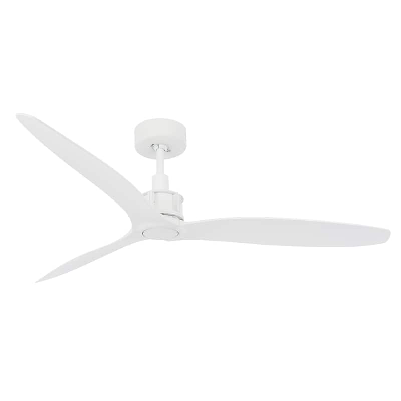 52 In. White Ceiling Fan with Remote Control
