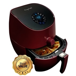 3.5 Quarts Airfryer And Multicooker With 7 Pre-programmed Settings, Red