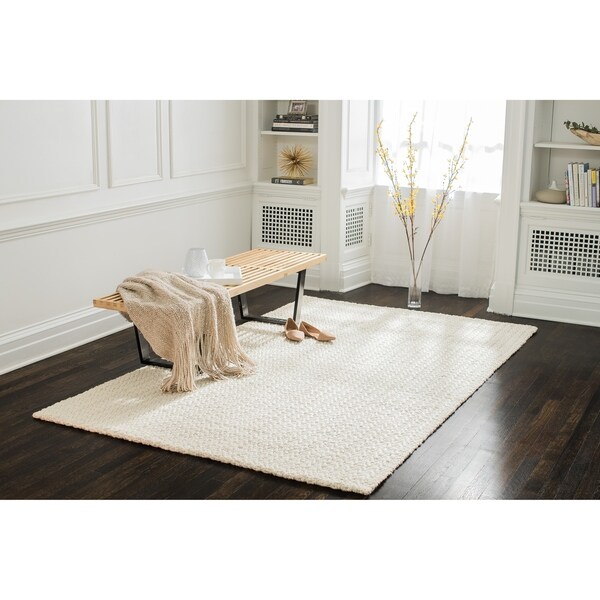 Jani Eya Jute Blend Off White Area Rug - 8' x 10'