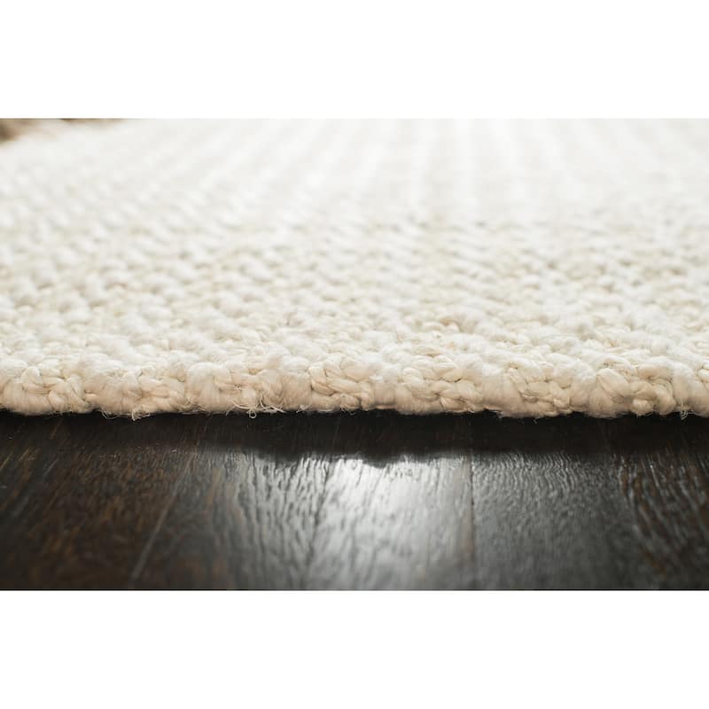 Jani Eya Off-White Jute Blend Area Rug - Durable and Stylish Design