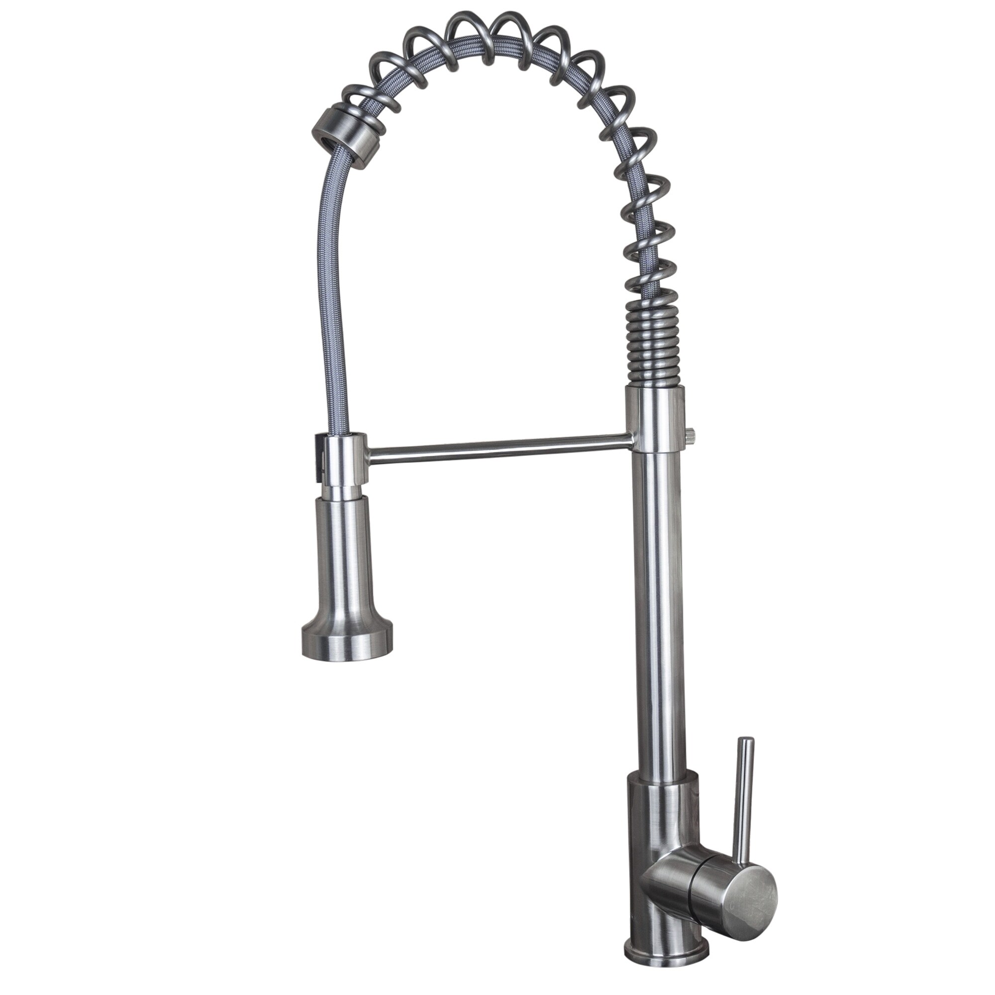 Luxurious Single Handle Pull Out Kitchen Faucet In Brushed Nickel Luxurious Single Handle Pull Out Kitchen Faucet In Brushed Nickel