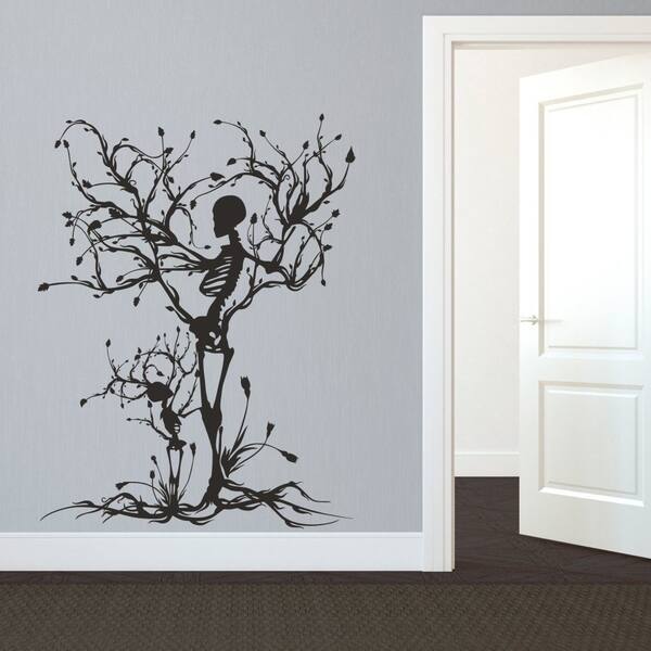 Shop Gothic Wall Decal Halloween Decor Skeleton Art Sticker Tree