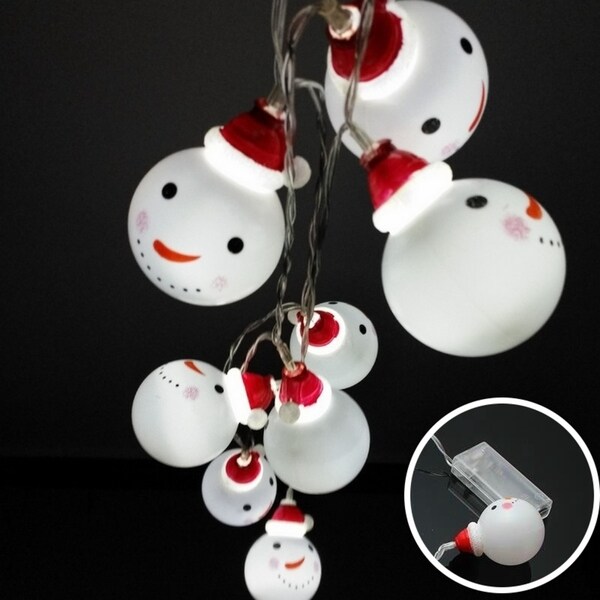 snowman fairy string lights 10led christmas light battery powered christmas decoration - Battery Powered Christmas Decorations snowman fairy string lights 10led christmas light battery powered christmas decoration - Battery Powered Christmas Decorations