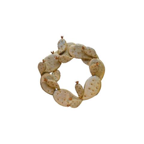 Prickly Pear Cactus Door Wreath