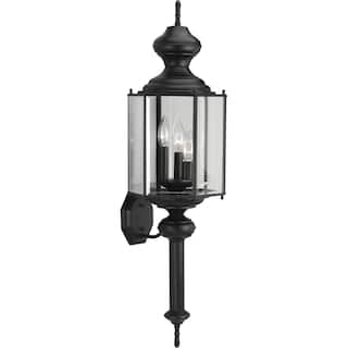 BrassGUARD Three-Light Wall Lantern