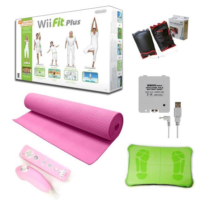 Nintendo Wii Fit Plus Super Bundle   Pink  