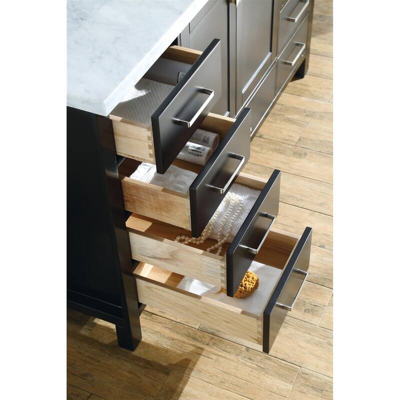 Ariel Cambridge 61" Single Oval Sink Vanity Set In Espresso