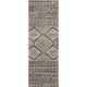 preview thumbnail 15 of 16, Alexander Home Brentley Moroccan Geometric Rug Graphite/Ivory 1'5" x 7'7"