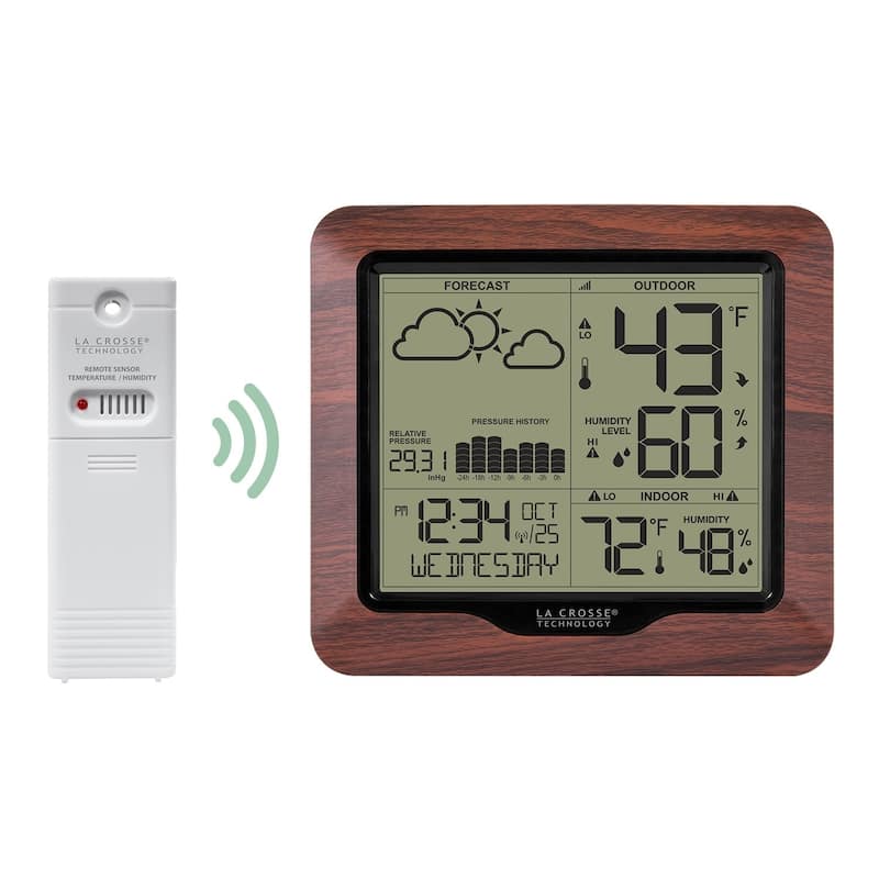 La Crosse Technology 308-1417BL Backlight Forecast Station w/ Pressure