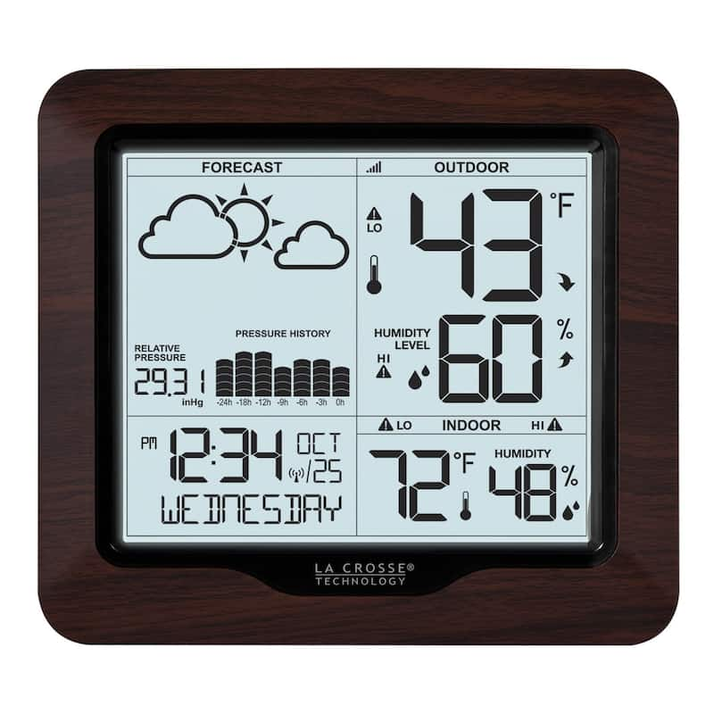 La Crosse Technology 308-1417BL Backlight Forecast Station w/ Pressure